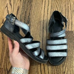 Gidigio‎ | Distressed Vintage Style Sandals Gladiator Sz 37/6.5-7